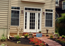 Residential Townhouse Addition with Landscaping visible